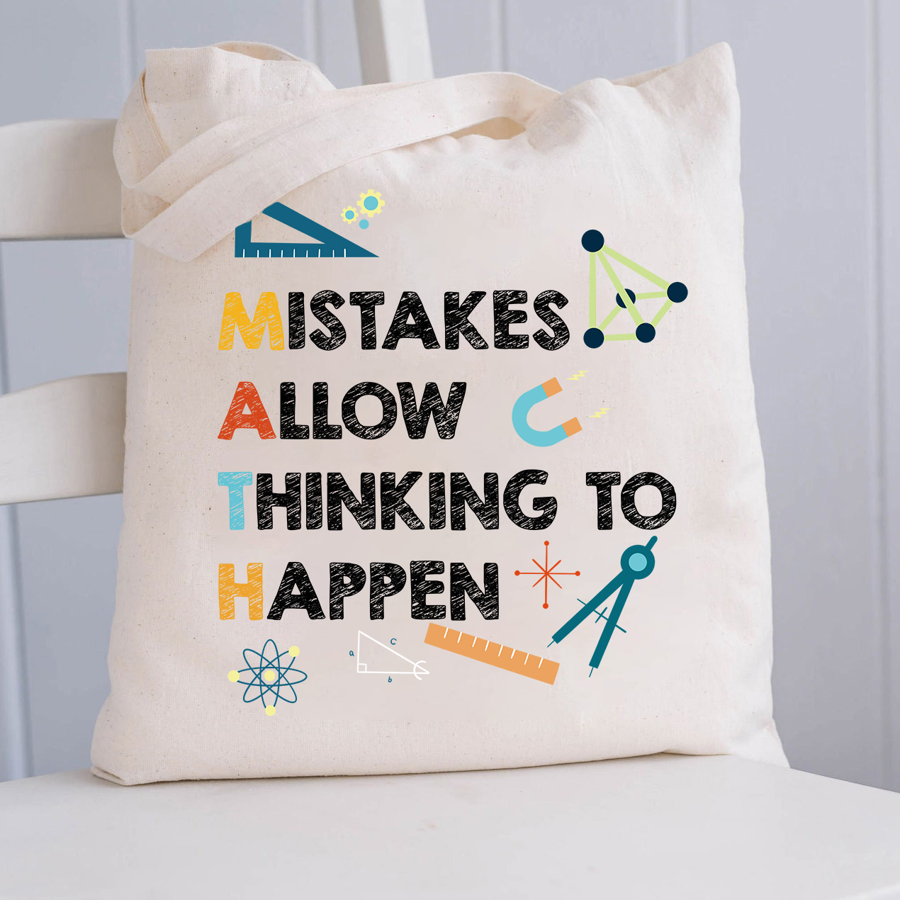 Mistakes Allow Thinking To Happen Tote Bag