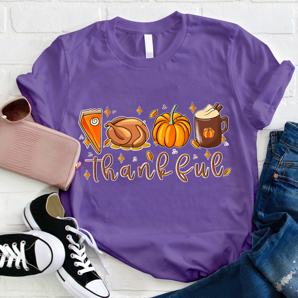 Pumpkin Spice And Turkey Teacher T-Shirt