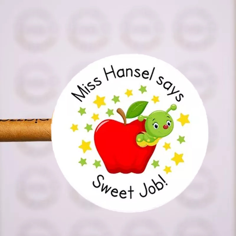Personalised Teacher Sweet Job Stickers