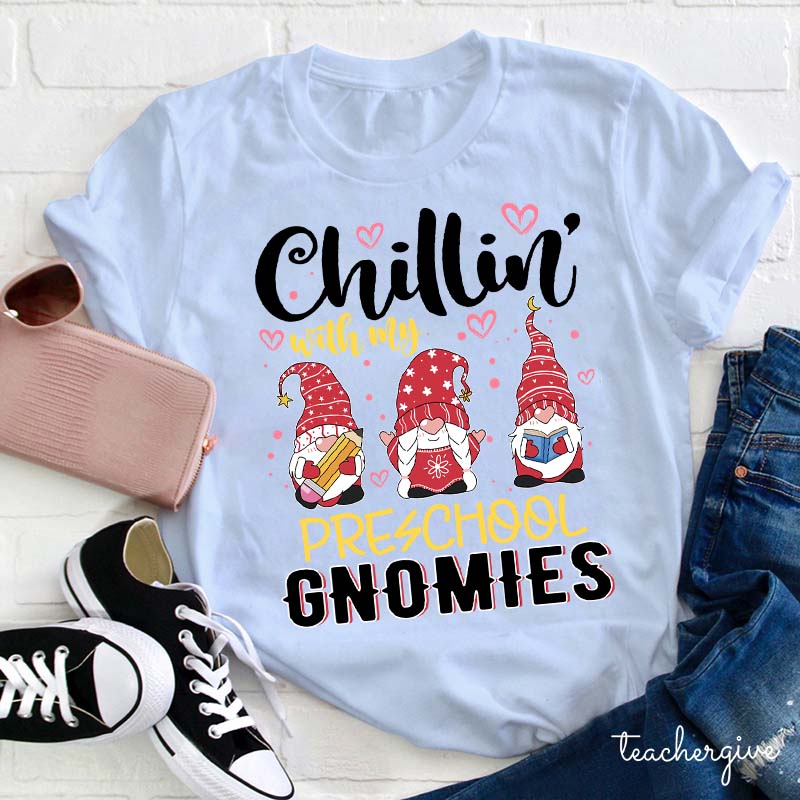 Personalized Chillin With My Gnomies Teacher T-Shirt