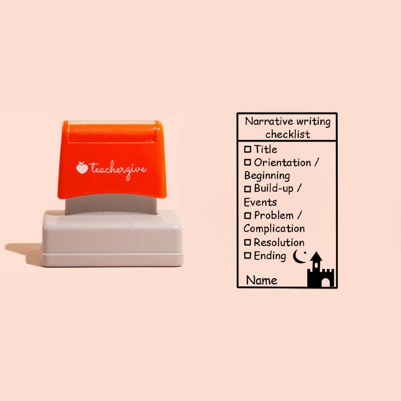 LatestPersonalized Narrative Writing Checklist Large Rectangle Stamp for Sale-Teachersgram