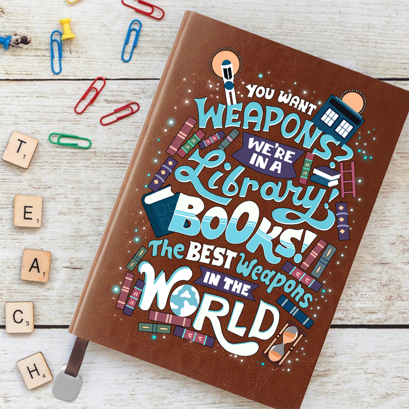 We Are In A Library Notebook