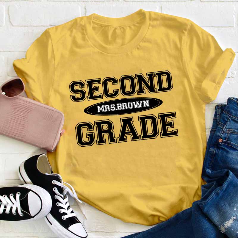 Personalized Simple Style Teacher T-Shirt