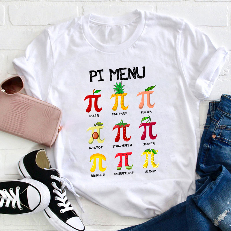 PI Menu Teacher T-Shirt