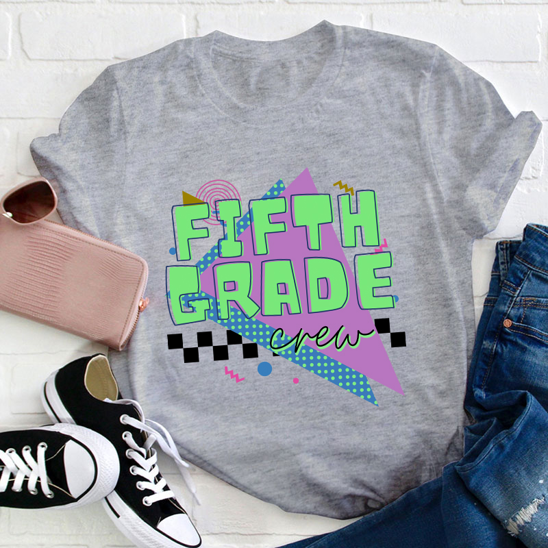 Personalized Grade Crew Teacher T-Shirt
