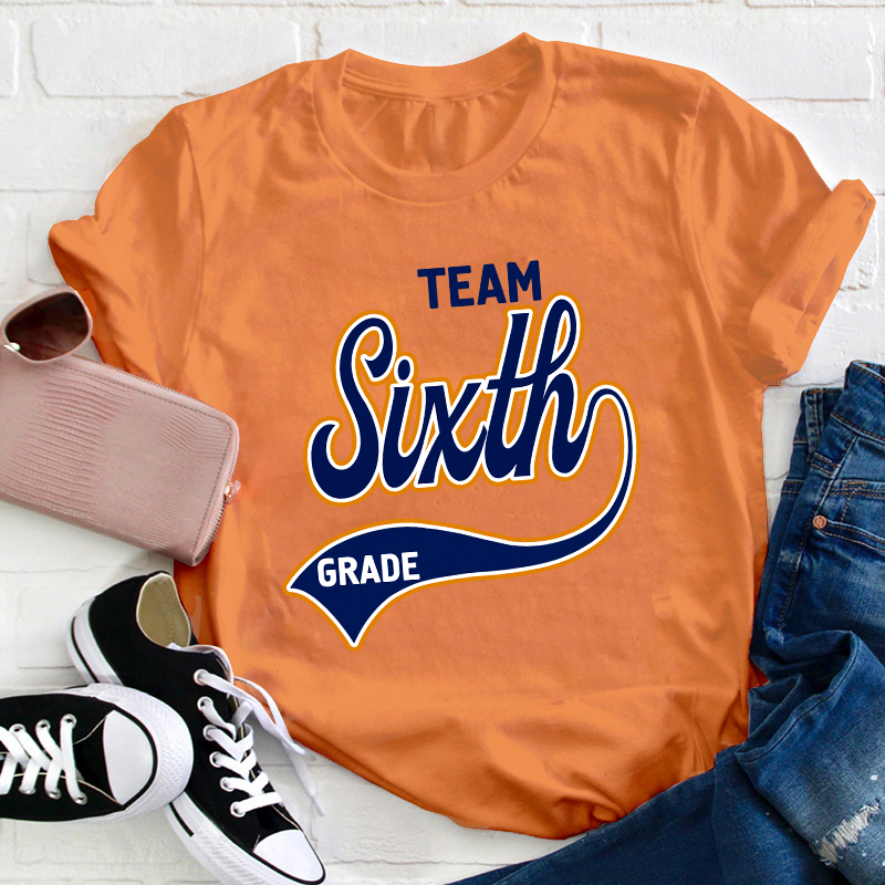 Personalized Grade Teacher Team Teacher T-Shirt