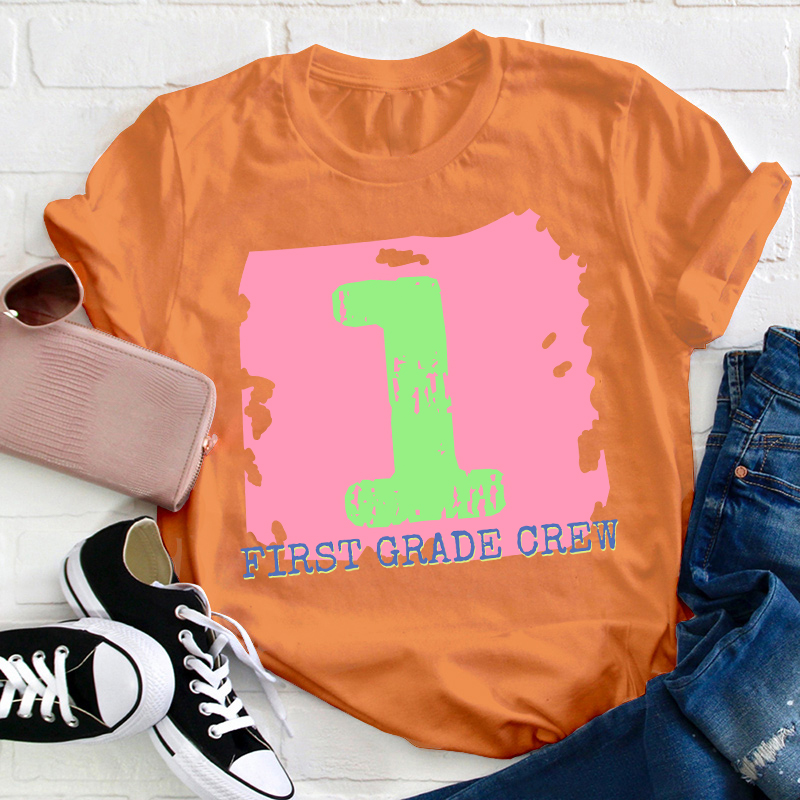 Personalized Grade Crew Teacher T-Shirt