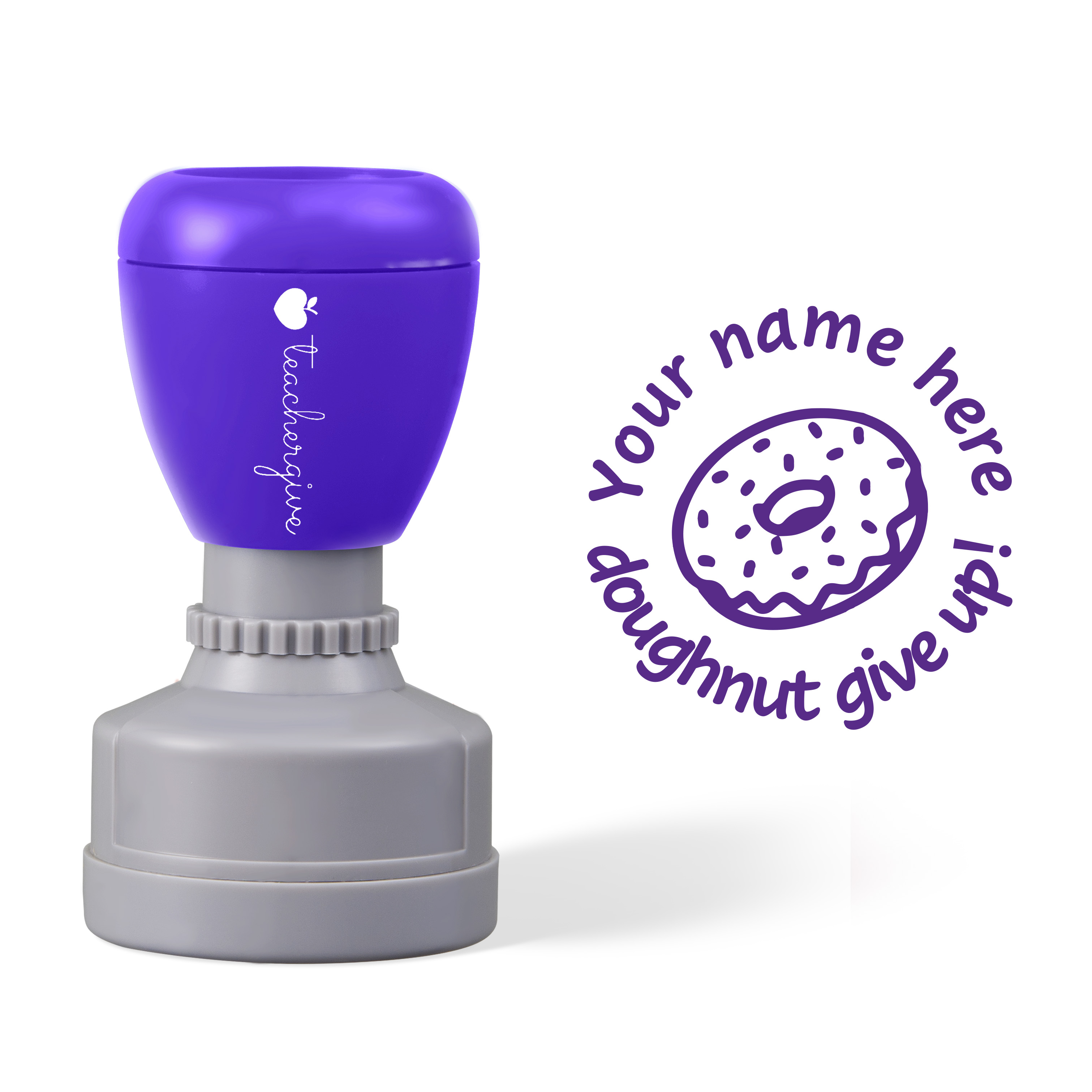 Personalized Doughnut Give Up Stamp