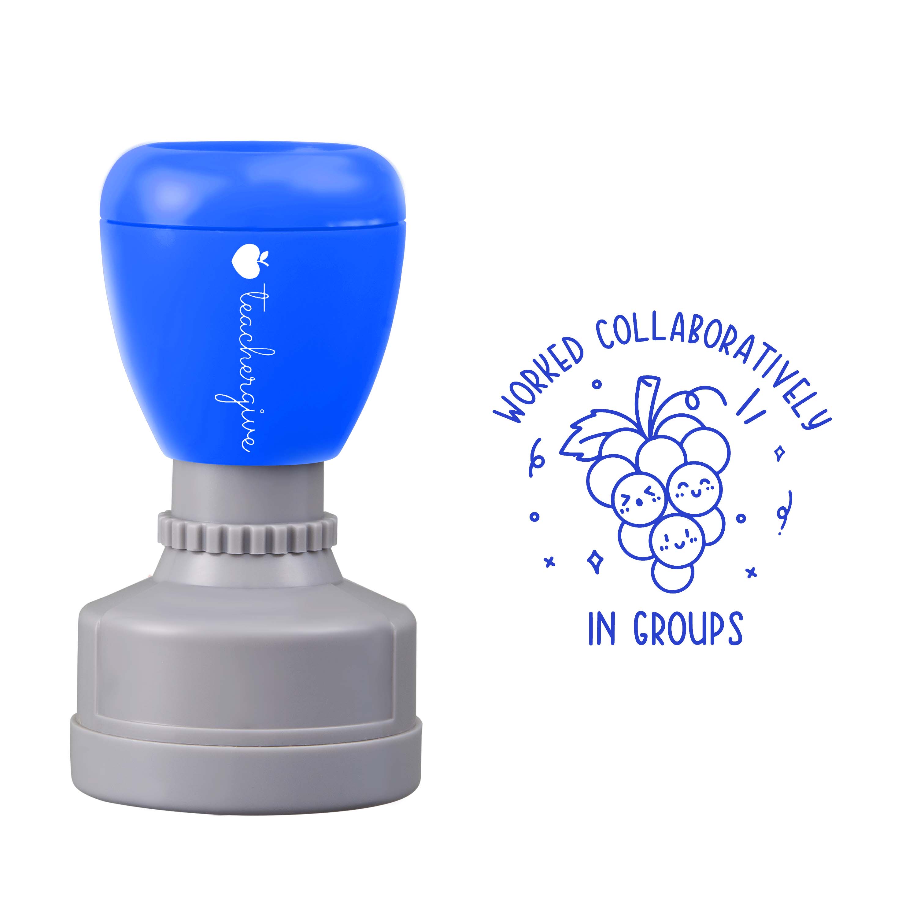 Worked Collaboratively Stamp