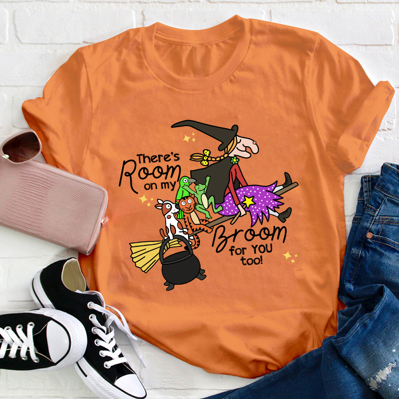 There's Room On My Broom For You Too Teacher T-Shirt Sale-Teachersgram