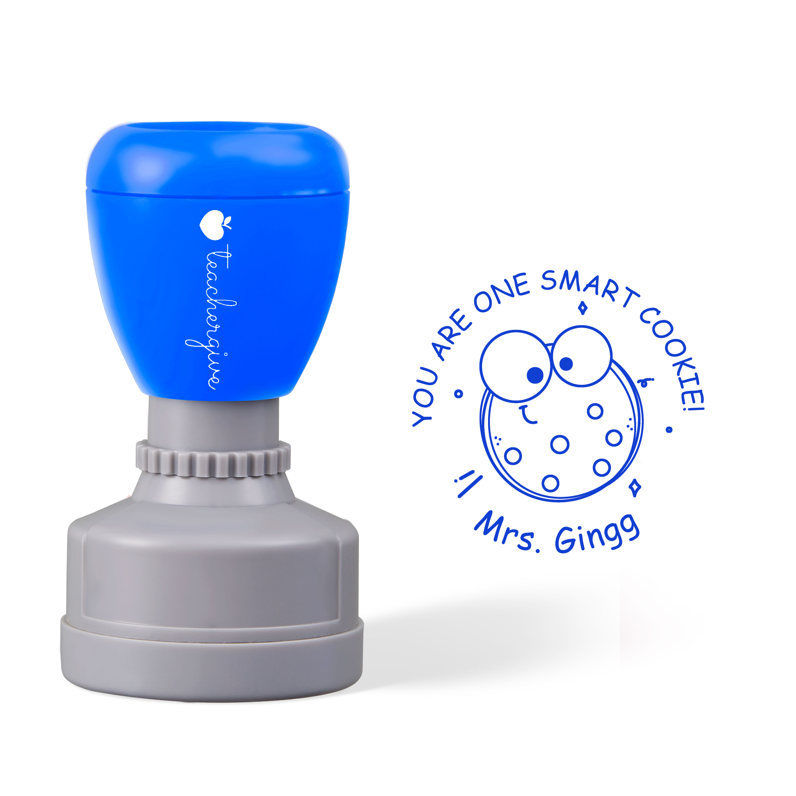 Personalized You Are One Smart Cookie Teacher Stamp