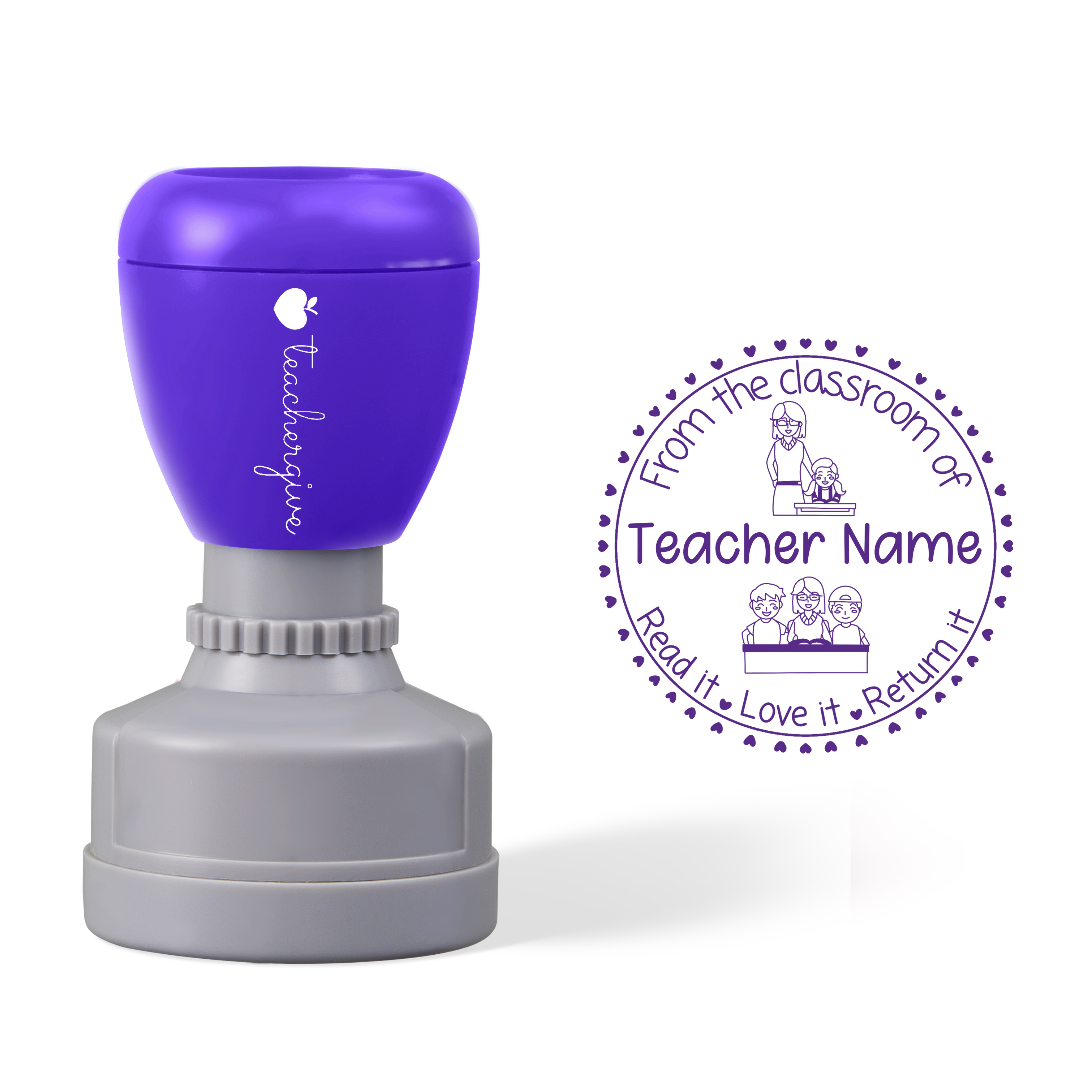 Personalized Teacher And Student Stamp