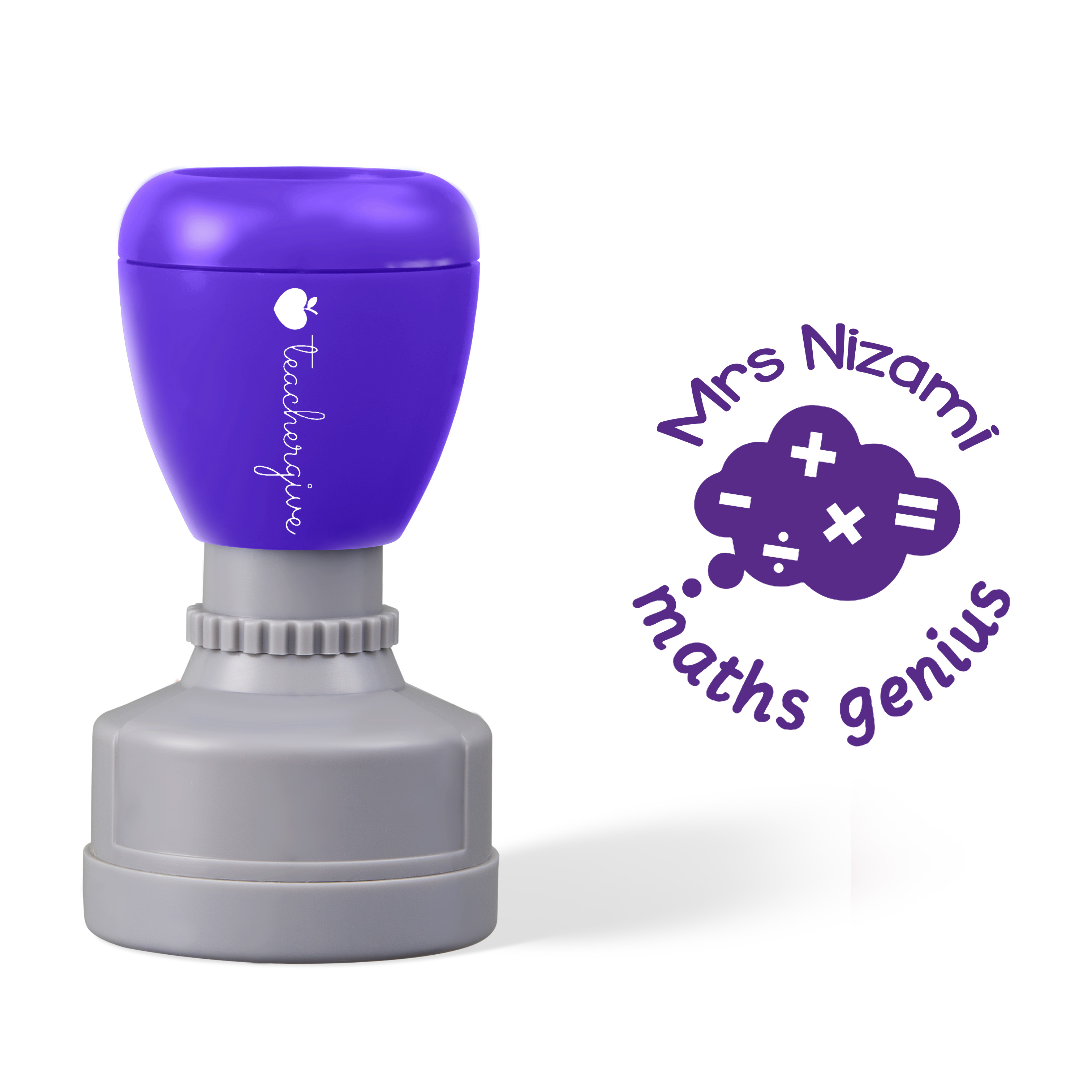 Personalized Maths Genius Stamp