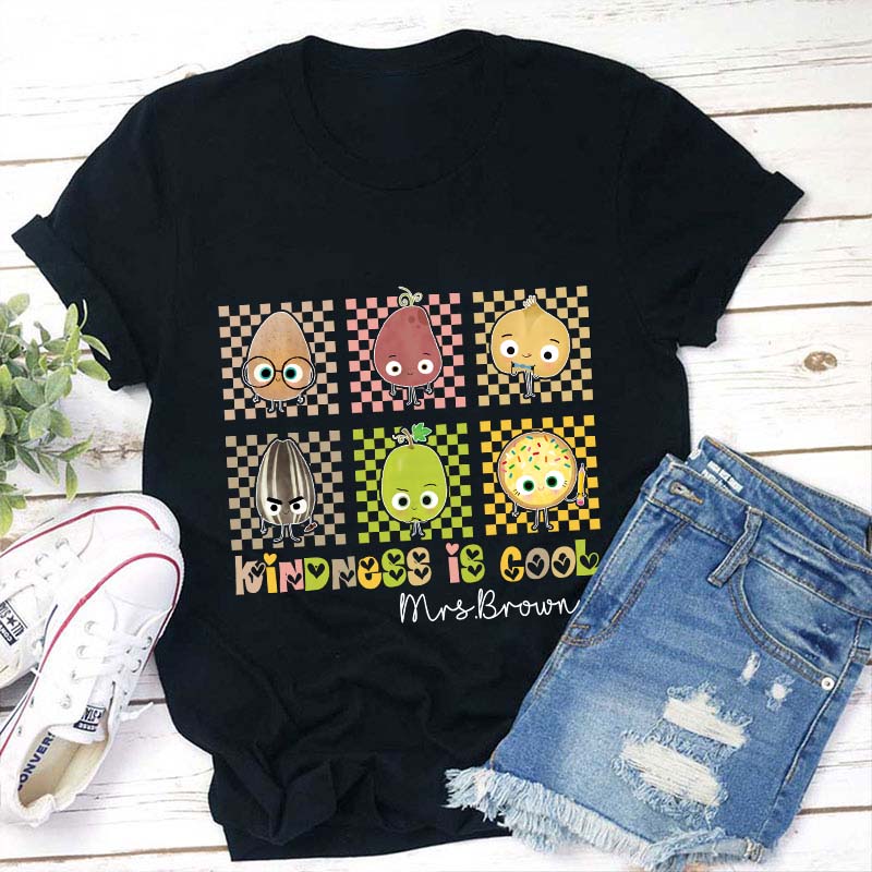 Personalized Kindness Is Cool Teacher T-Shirt