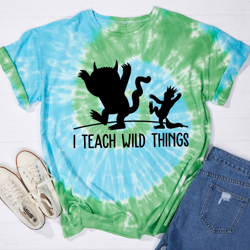 Where The Wild Things Are Teacher Tie-dye T-Shirt