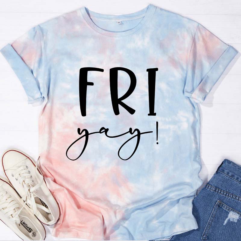 Fri Teacher Tie-dye T-Shirt