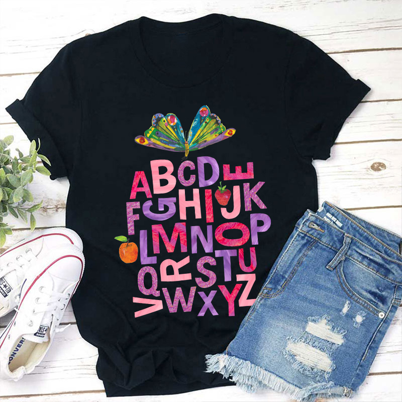 26 Letters Teacher T-Shirt
