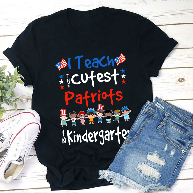 Personalized Grade I Teach The Cutest Patriots Teacher T-Shirt