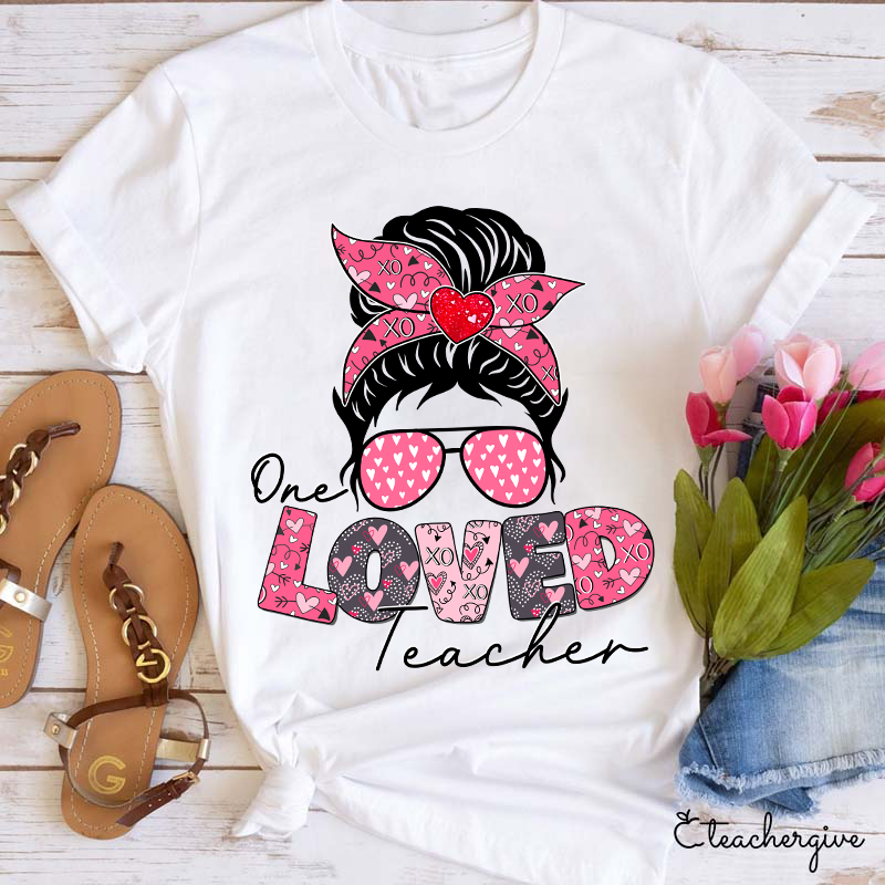One Loved Teacher Xoxo Teacher T-Shirt