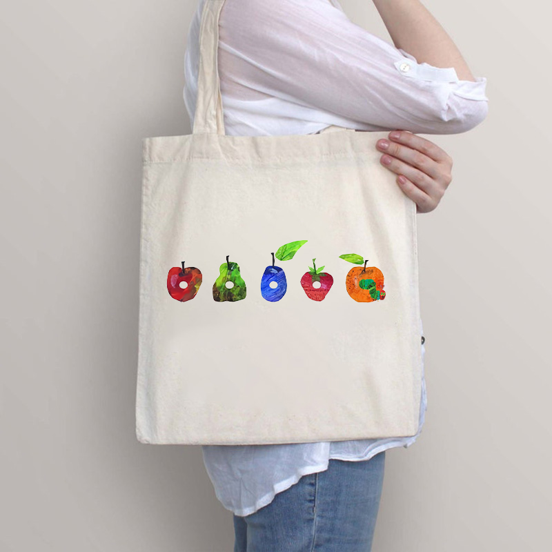 Fruits And Caterpillar  Tote Bag