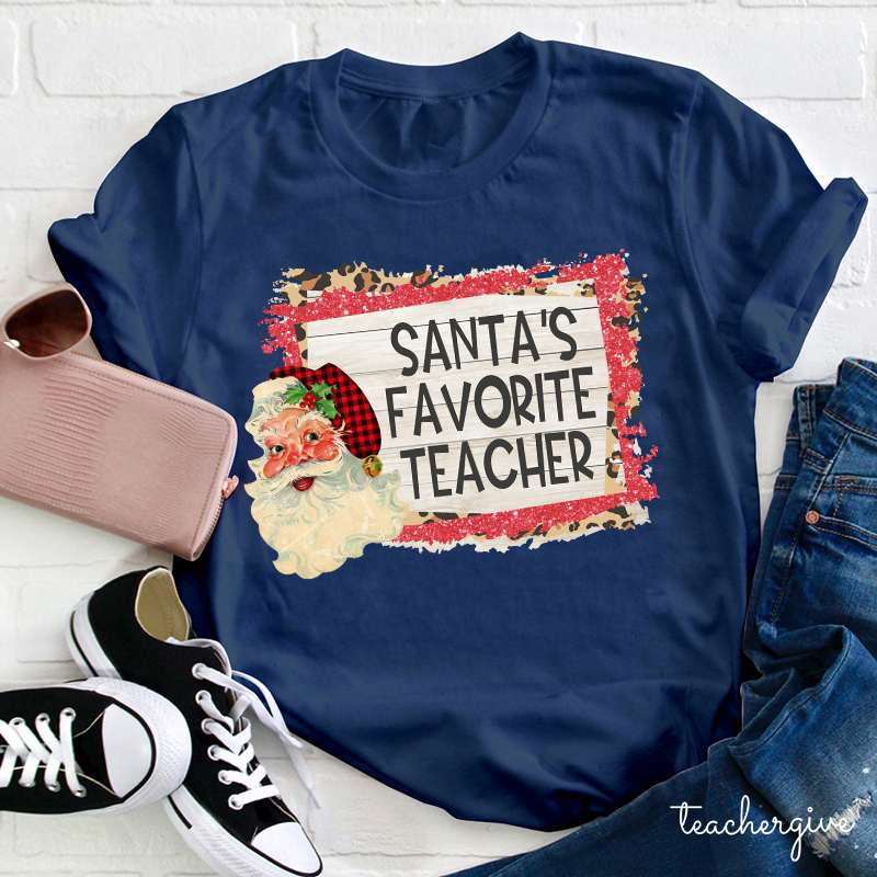 Santa's Favorite Teacher T-Shirt
