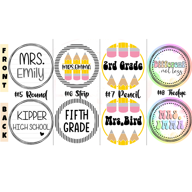 Personalized Rainbow Book Teacher Lanyard