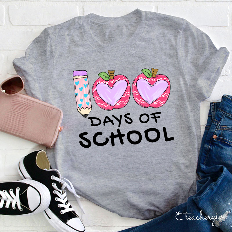 100 Days Of School Teacher T-Shirt