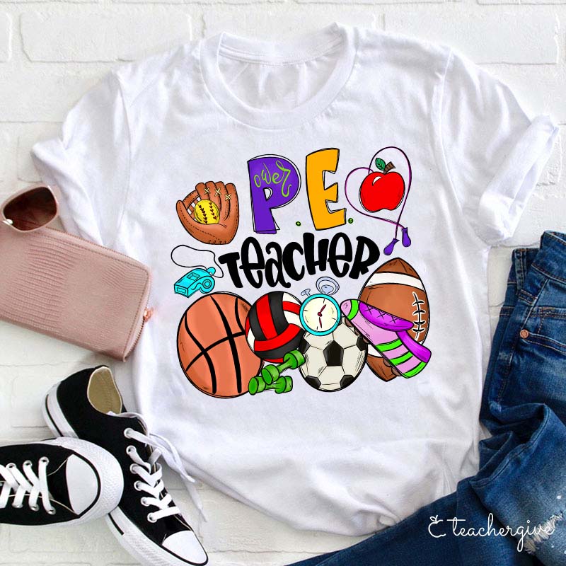 Gym Teacher Open Basketball Football Soccer Teacher T-Shirt