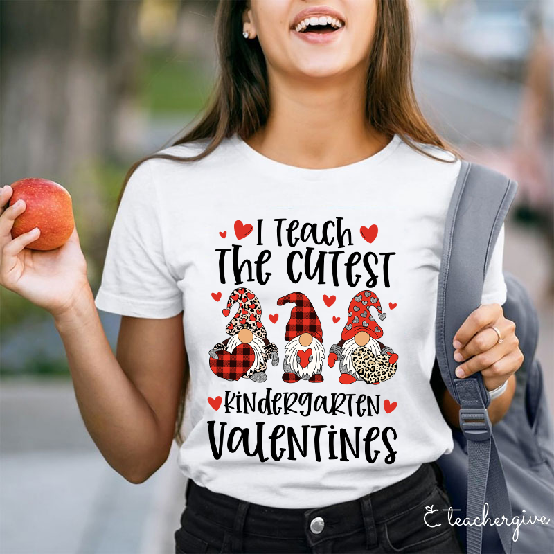 Personalized I Teach The Cutiest Valentines Teacher T-Shirt