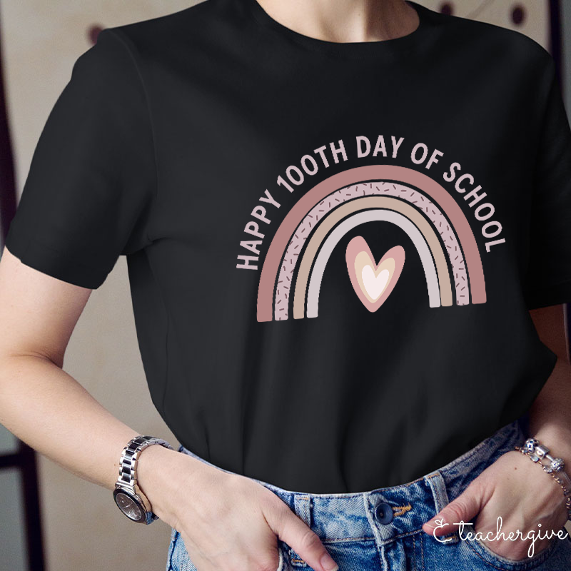 Happy 100th Day Of School Teacher T-Shirt
