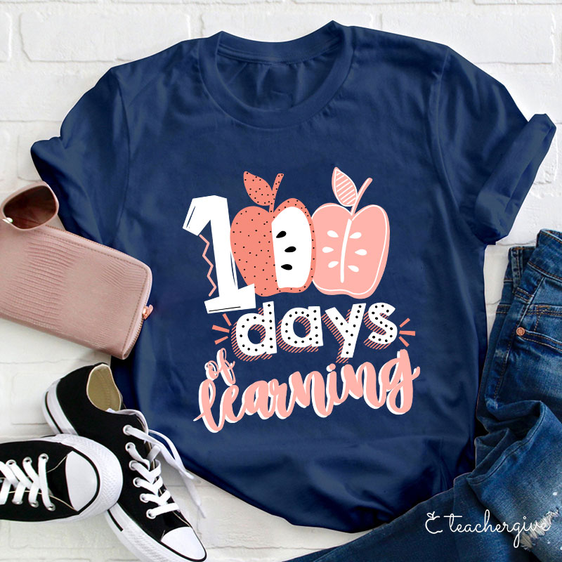 100 Days Of Learning Teacher T-Shirt