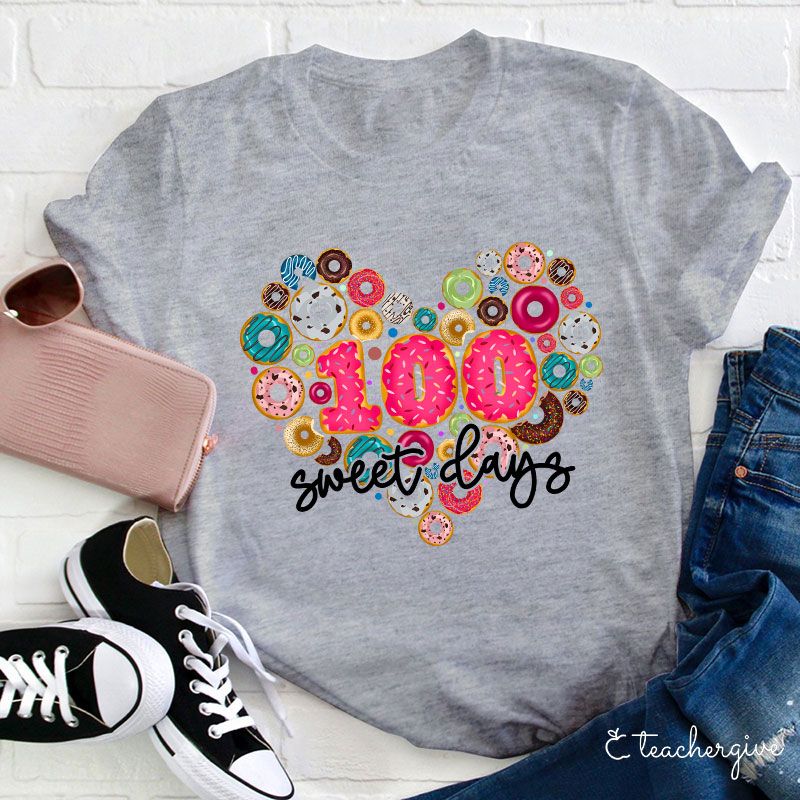100 Sweet Days Teacher T-Shirt