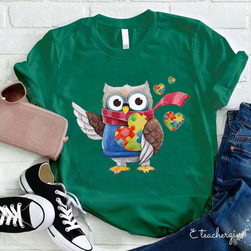 Owl Caring Teacher T-Shirt