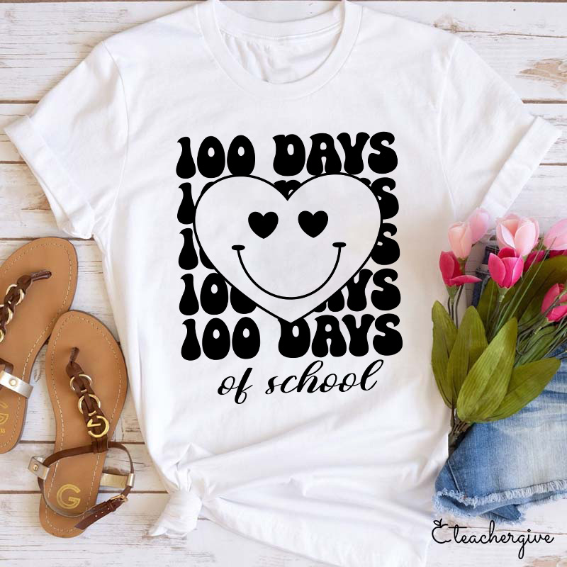 100 Days Of School Teacher T-Shirt