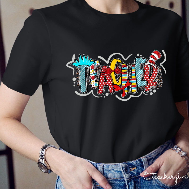 Rich Patterns Teacher Life Teacher T-Shirt