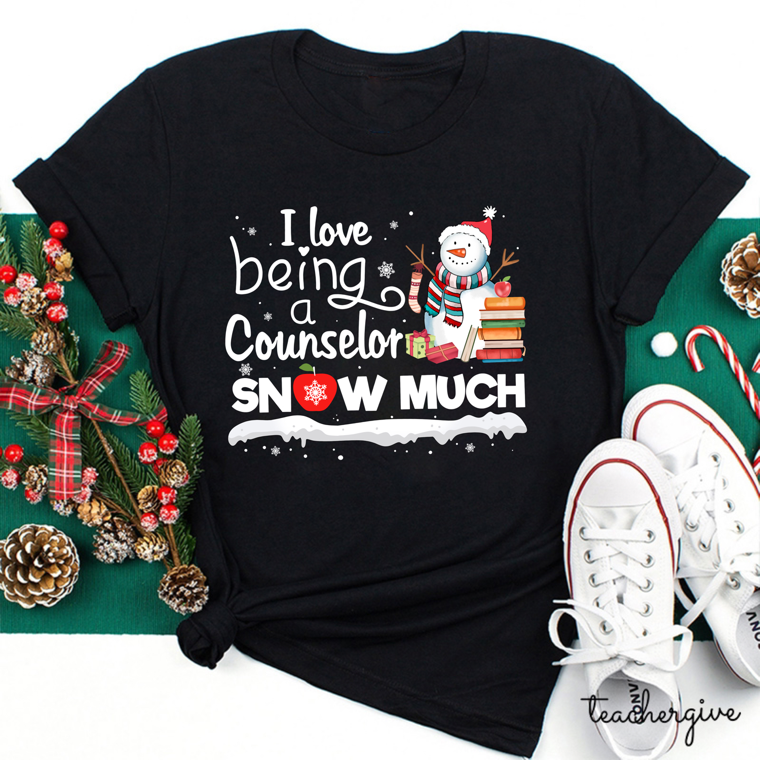 I love Being A Counselor Snow Much Teacher T-Shirt