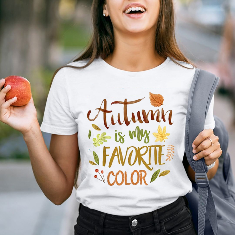 Autumn Is My Favorite Color Teacher T-Shirt