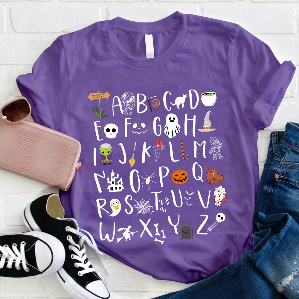 Spooky Alphabet T-Shirt