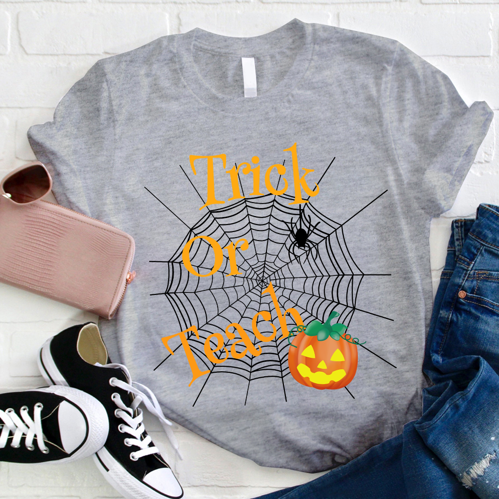 Trick Or Teach Spider Web T-Shirt