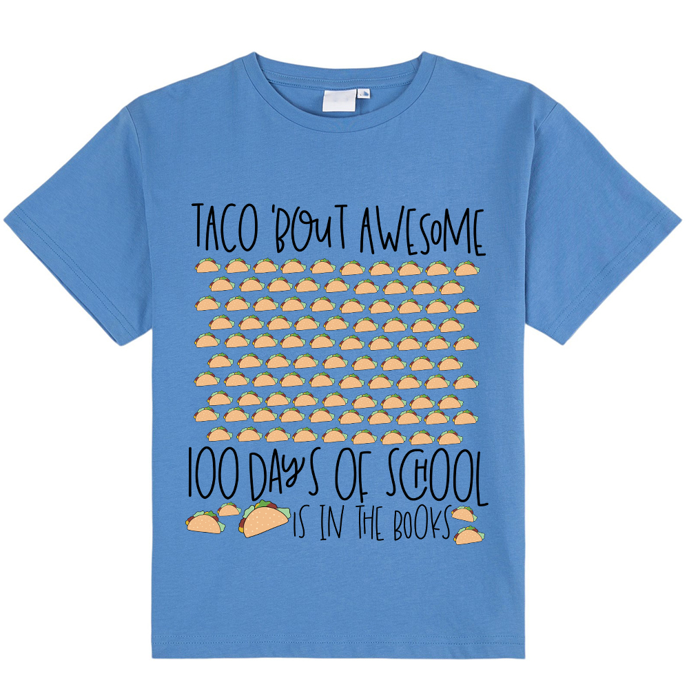 100 Days Of School In The Books Kids T-Shirt