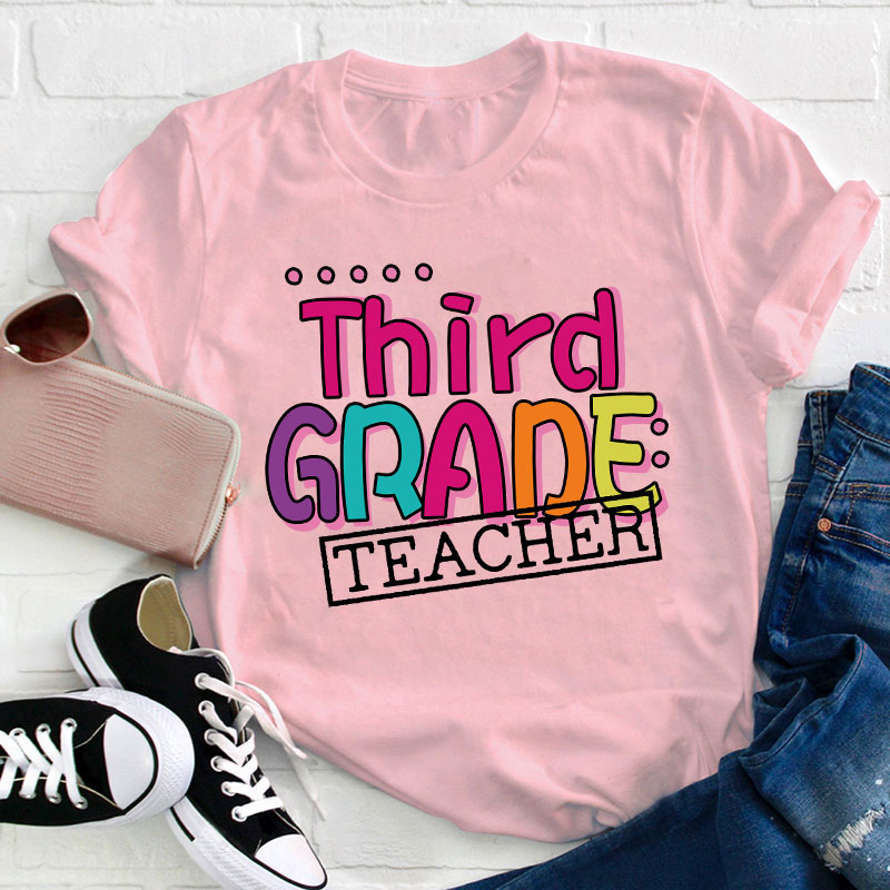 Personalized Grade Teacher T-Shirt