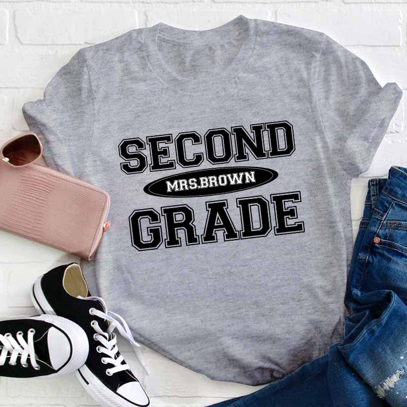 Personalized Simple Style Teacher T-Shirt
