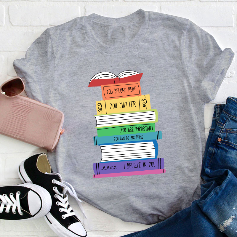 Positive Books Teacher T-Shirt