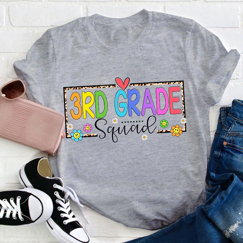 Personalized Grade Squad Teacher T-Shirt