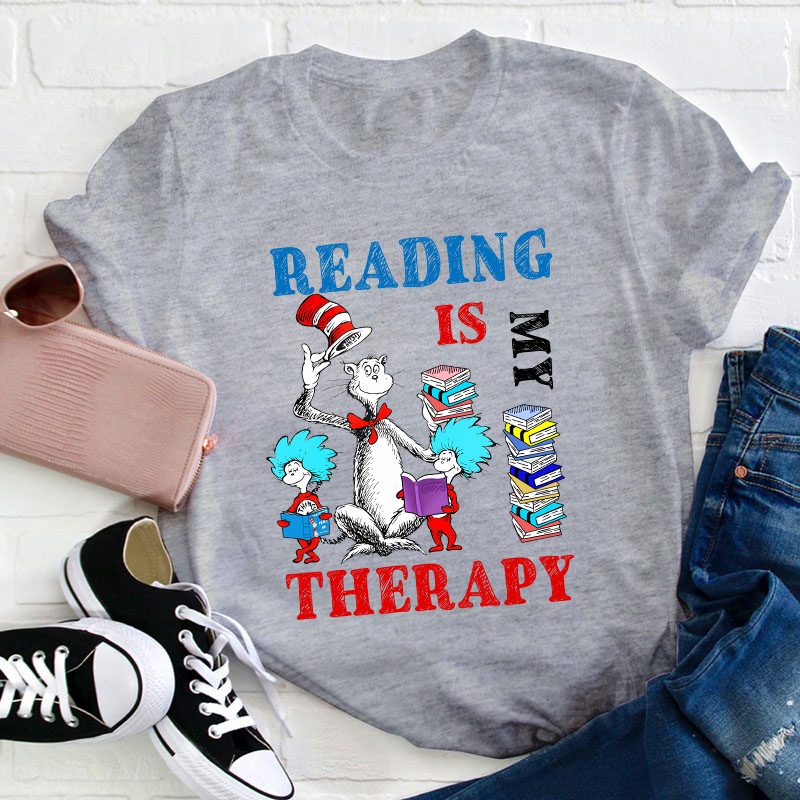 Reading Is My Therapy T-Shirt