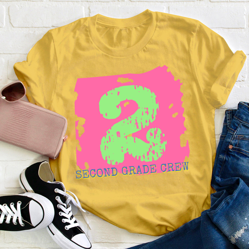 Personalized Grade Crew Teacher T-Shirt