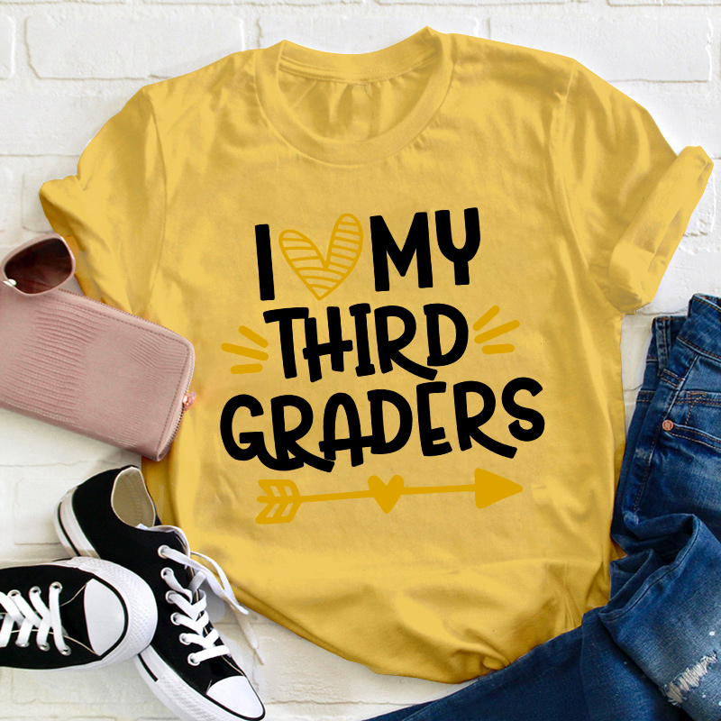 Personalized Grade I Love My Teacher T-Shirt