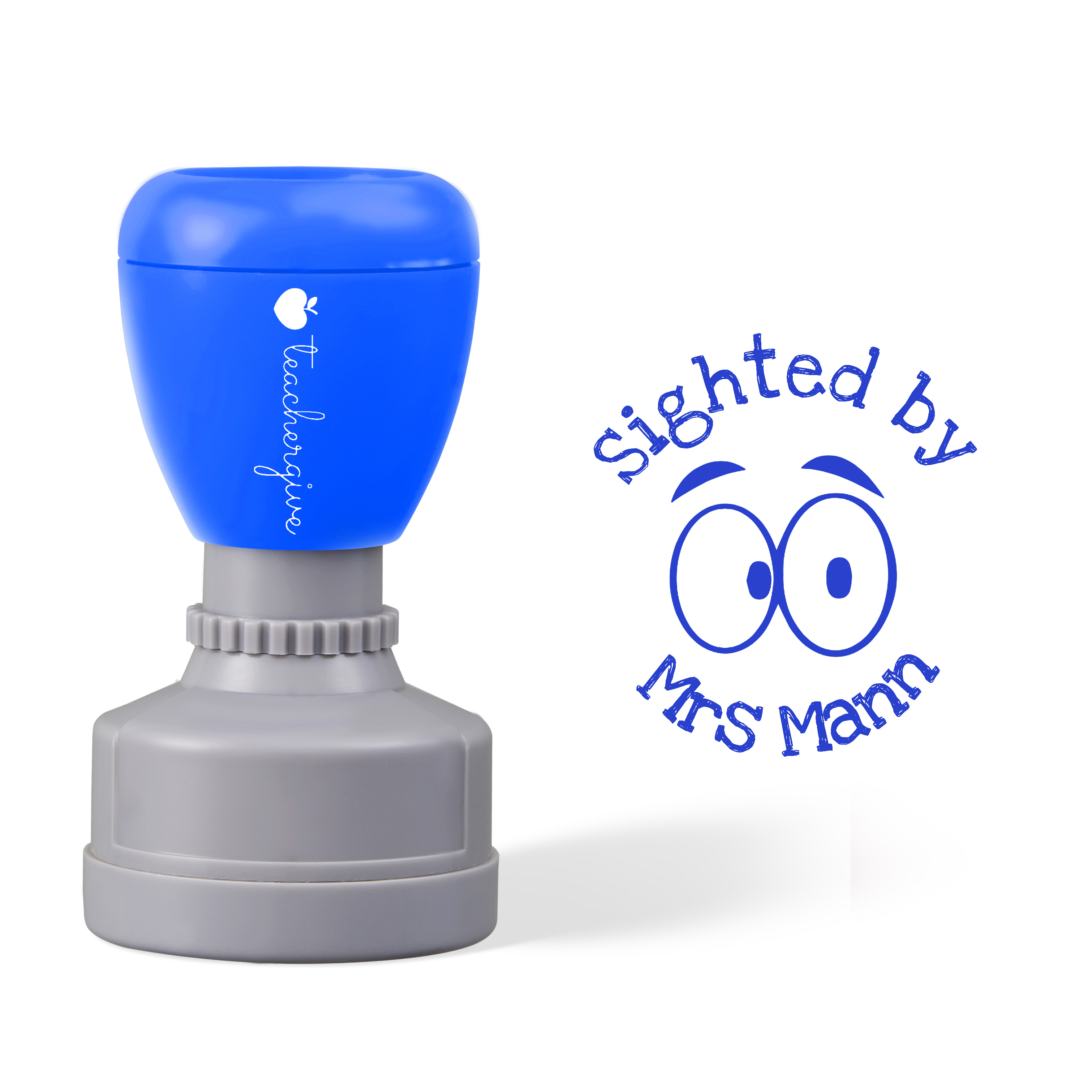 Personalized Sighted By Teacher Stamp