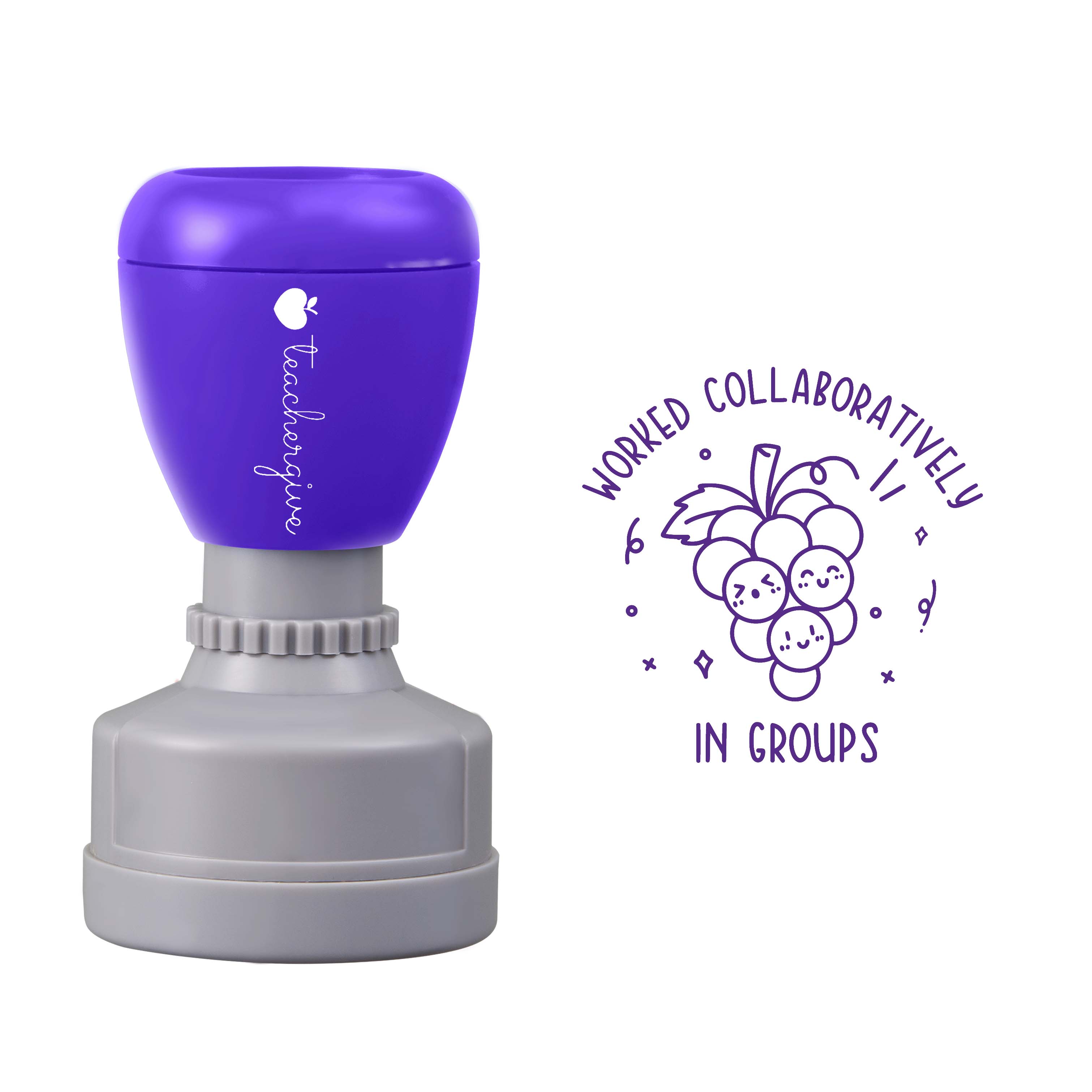 Worked Collaboratively Stamp