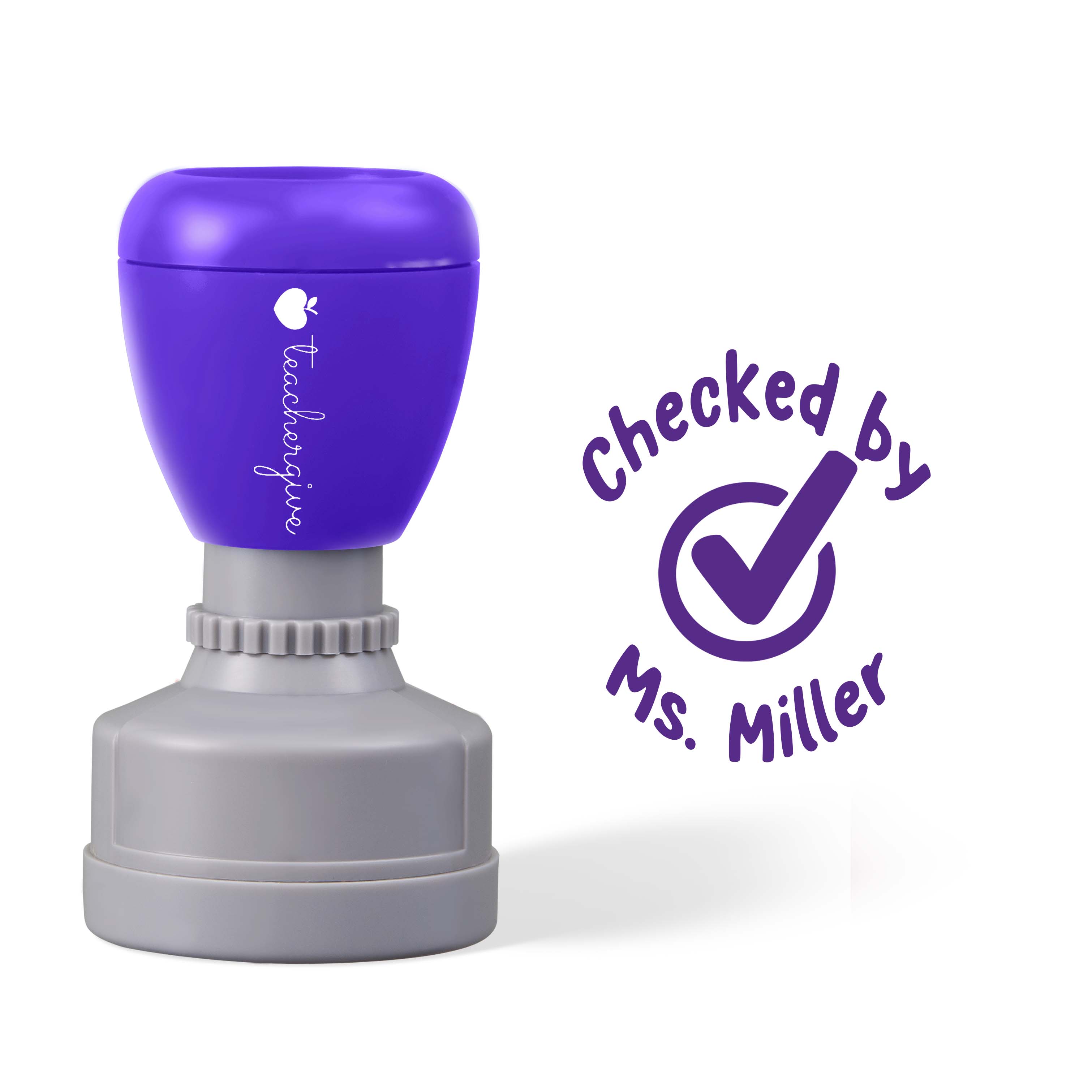 Personalized Checked By Teacher Stamp